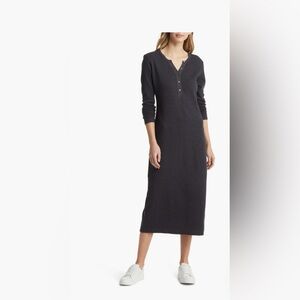 Caslon Long‎ Sleeve Henley Dress